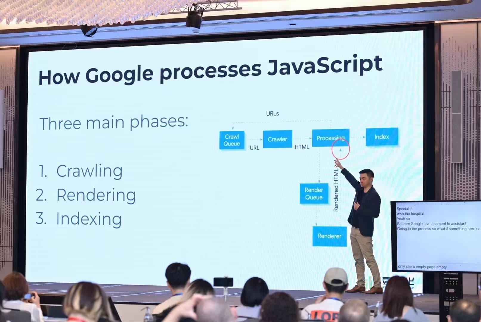 Loki Yan speaking at Google Search Central Live Deep Dive 2025